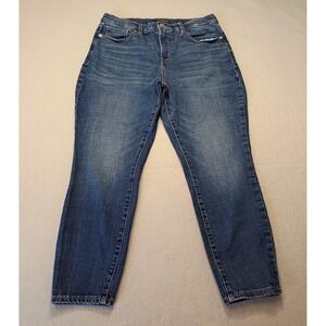 Lucky Brand Ava High Rise Skinny Jeans Women's‎ 14/32 Ankle Dark/Mid Wash